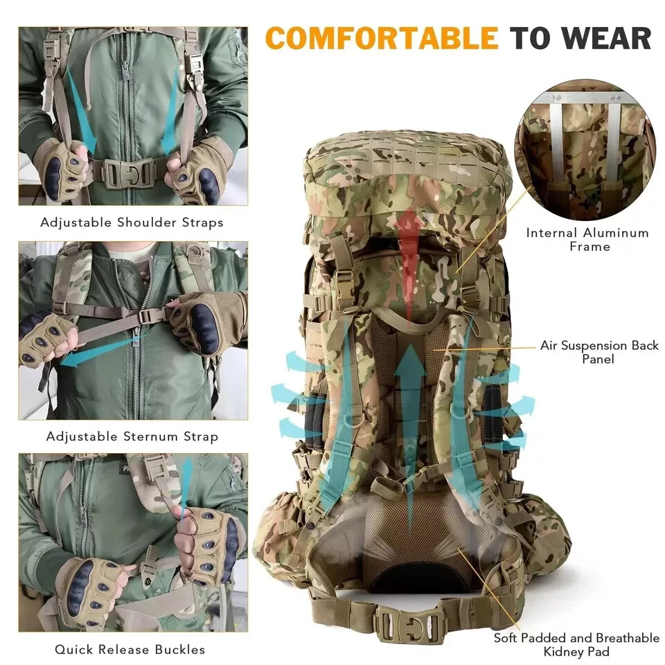 ILBE Rucksack Military Backpack USMC Modular Pack Capricorn Camo