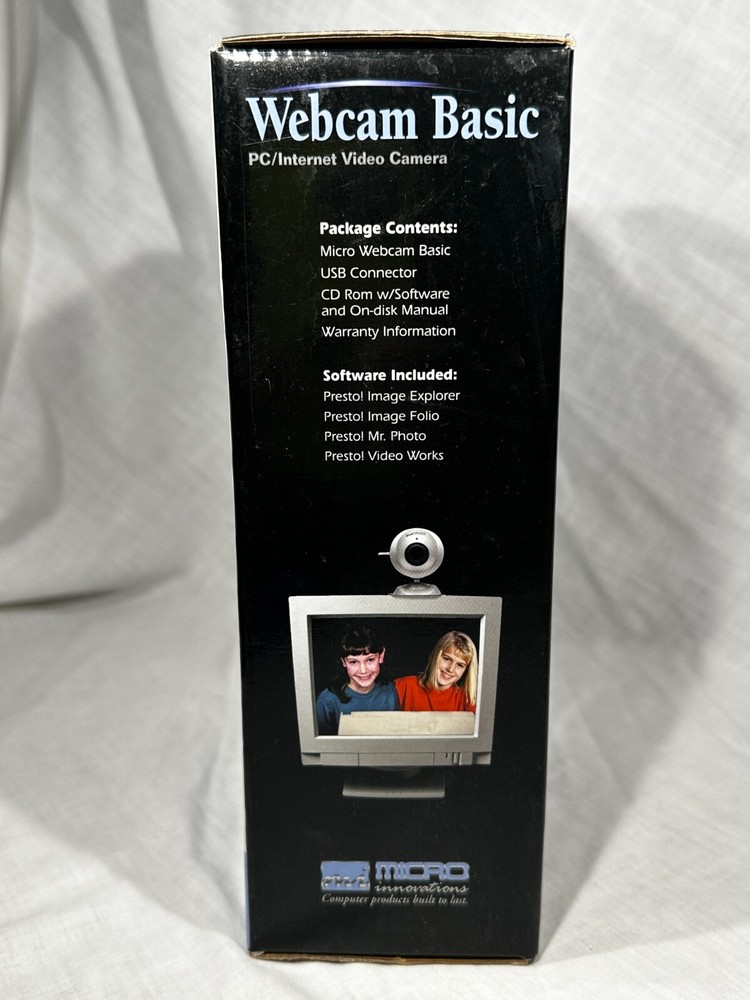 NEW Vintage Micro Innovations Basic Webcam PC/Internet USB Video Camera IC50C