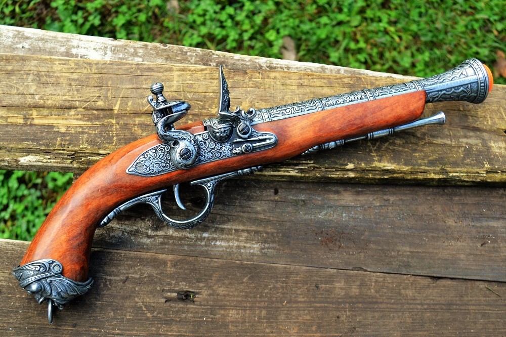 18th Century English Flintlock Blunderbuss - Pirate - Non-Firing Denix Replica