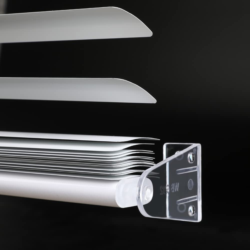 2 Inch 4Pcs Blinds Hold down Brackets, Clear Plastic Door Blinds Bottom Bracket,