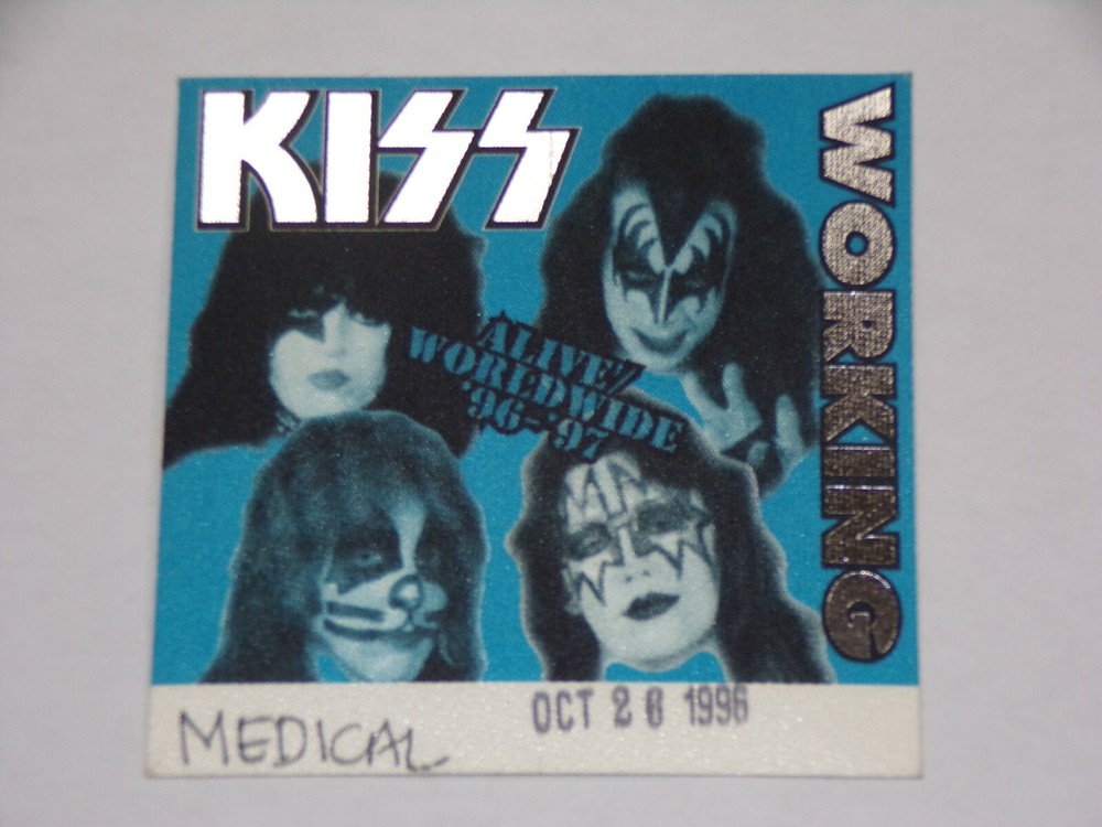 KISS Satin Pass Reunion Concert Tour '96 WorkingMedical Oct26 Las Cruces vintage