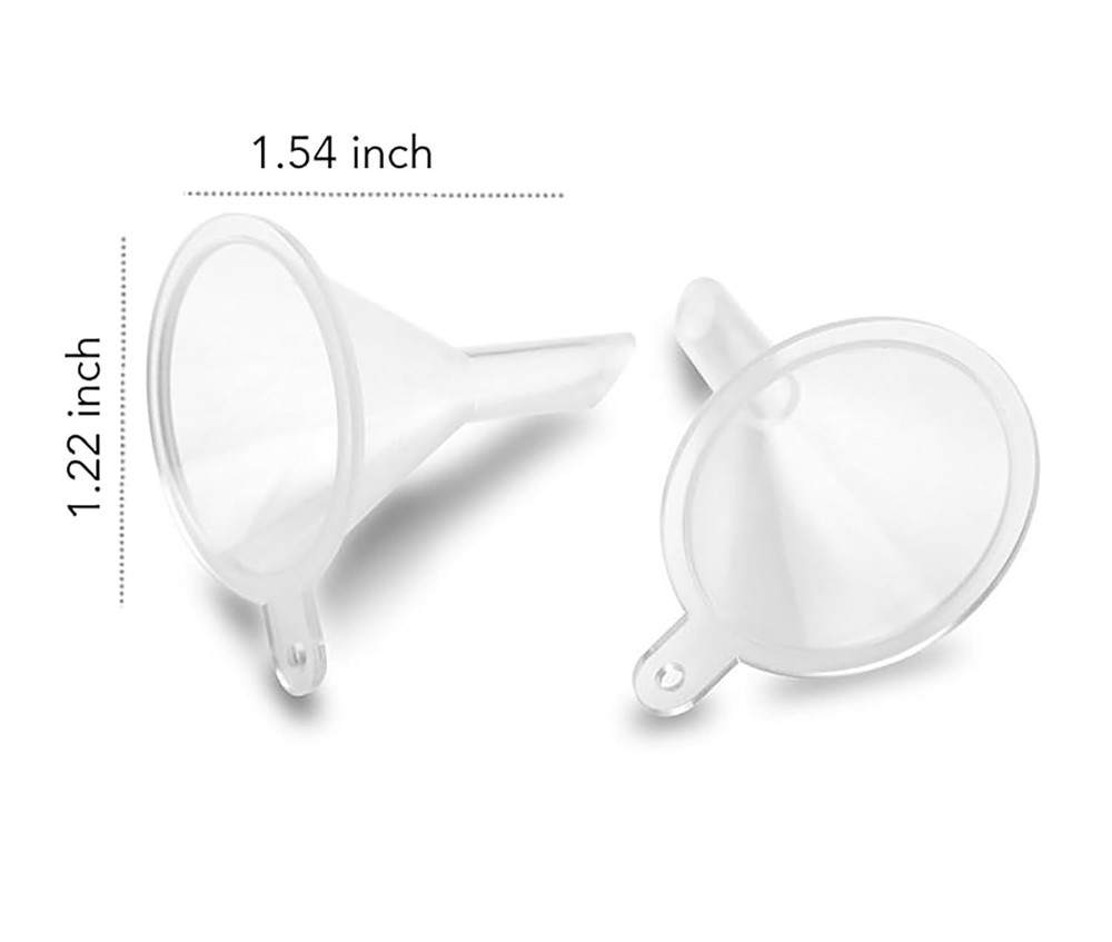 Versatile 5-Pack Mini Funnels - Perfect for Kitchen, Crafts & DIY Projects