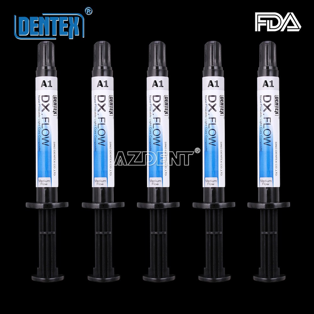 DENTEX Flowable Light Cure Composite Resin Medium Flow A1, A2, A3