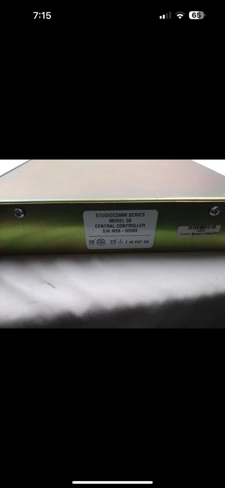 Studiocomm Model 58 Central Controller