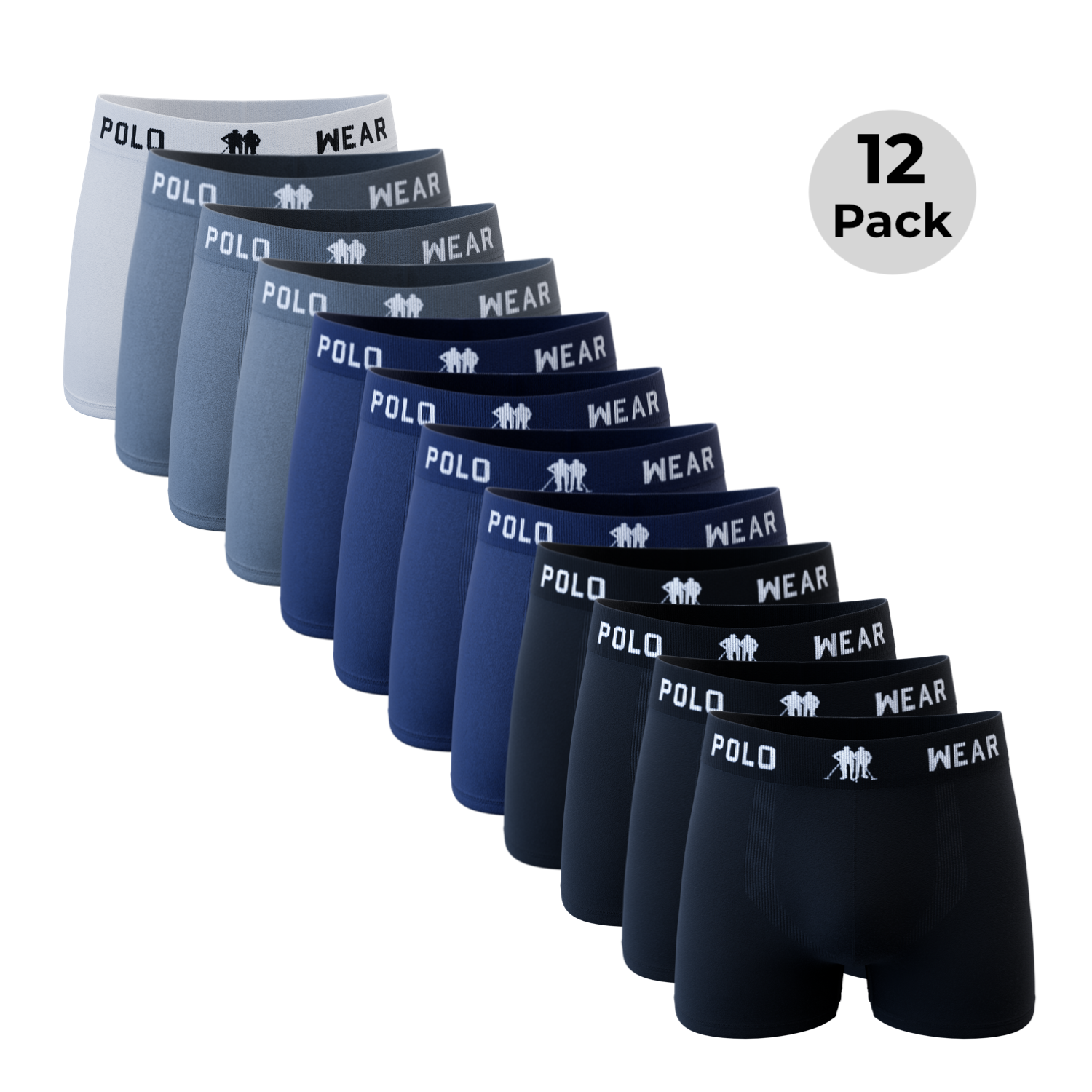 Polo Wear Men’s Underwear Soft Breathable Microfiber Boxer Briefs Assorted Color