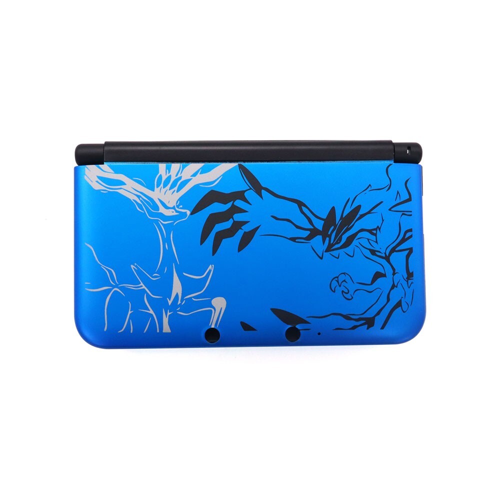 Blue Poke Full Housing Case Shell Complete Set Replacement Kit for 3DS XL/LL