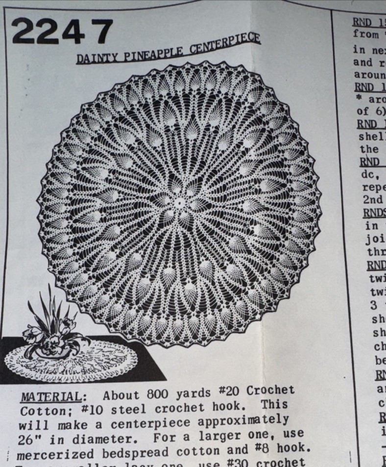 Choice Vintage Mail Order Ann Cabot Crochet Patterns