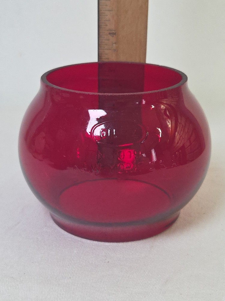 Vintage Erie Rail Road Ruby Red Dietz CNX Lantern Globe