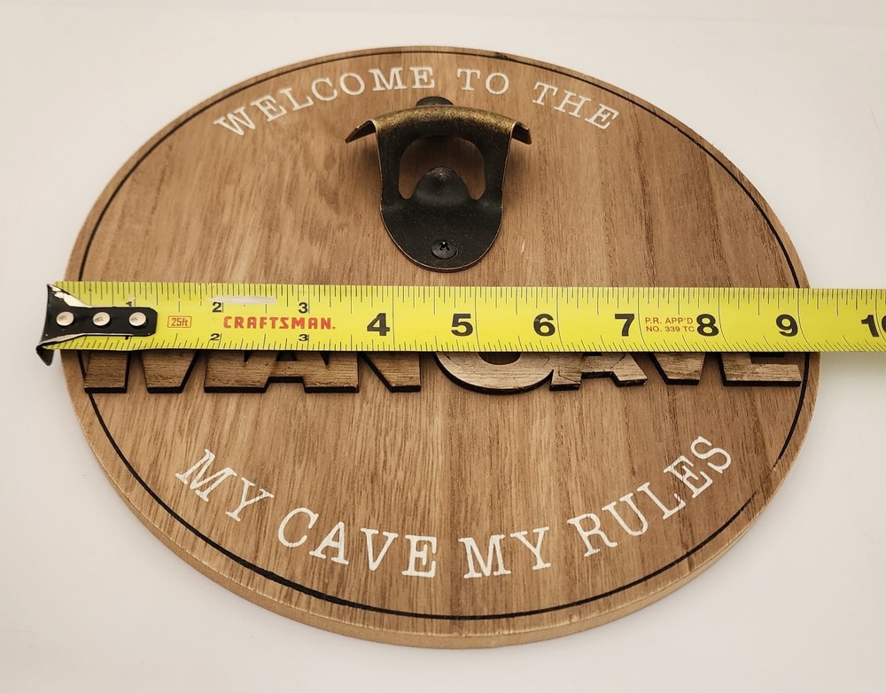 Man Cave Wall Decor Bottle Opener