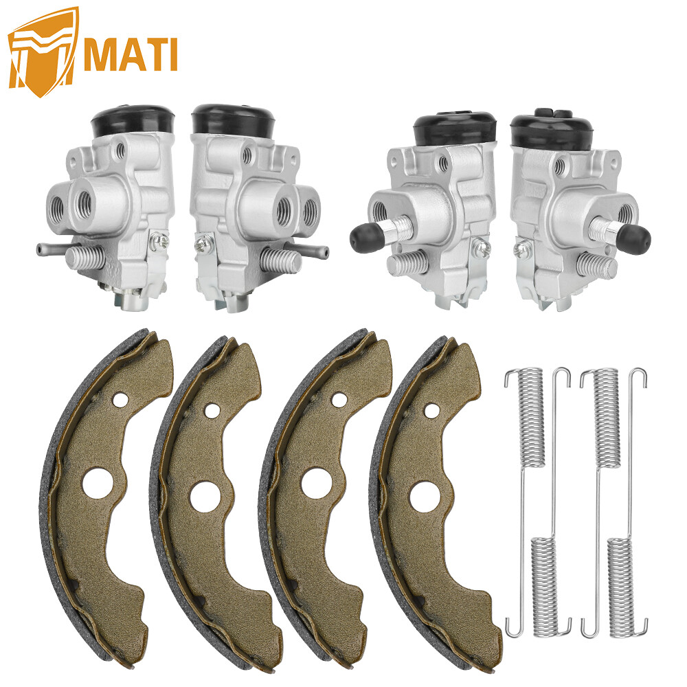 Front Brake Wheel Cylinders w/Shoes Kit All 4 for Honda Foreman 450 TRX450 98-04