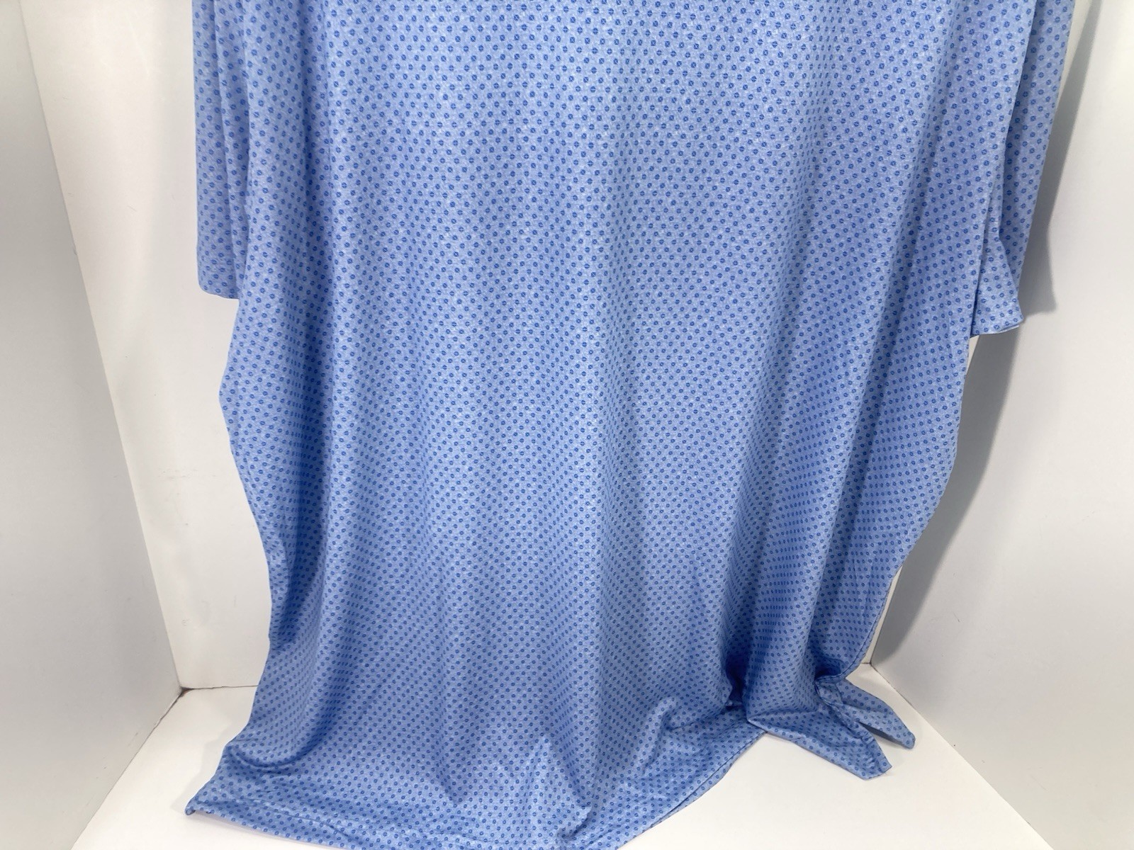 Callaway Performance Polo Golf Shirt Men Sz 2XL Blue Geometric Short Sleeve NWOT