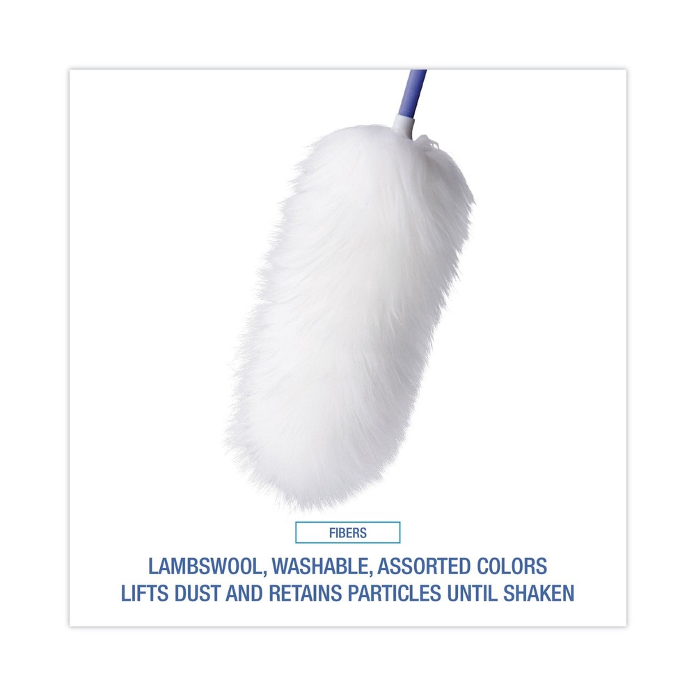 Lambswool Duster, Plastic Handle Extends 35" to 48" Handle, Assorted Colors