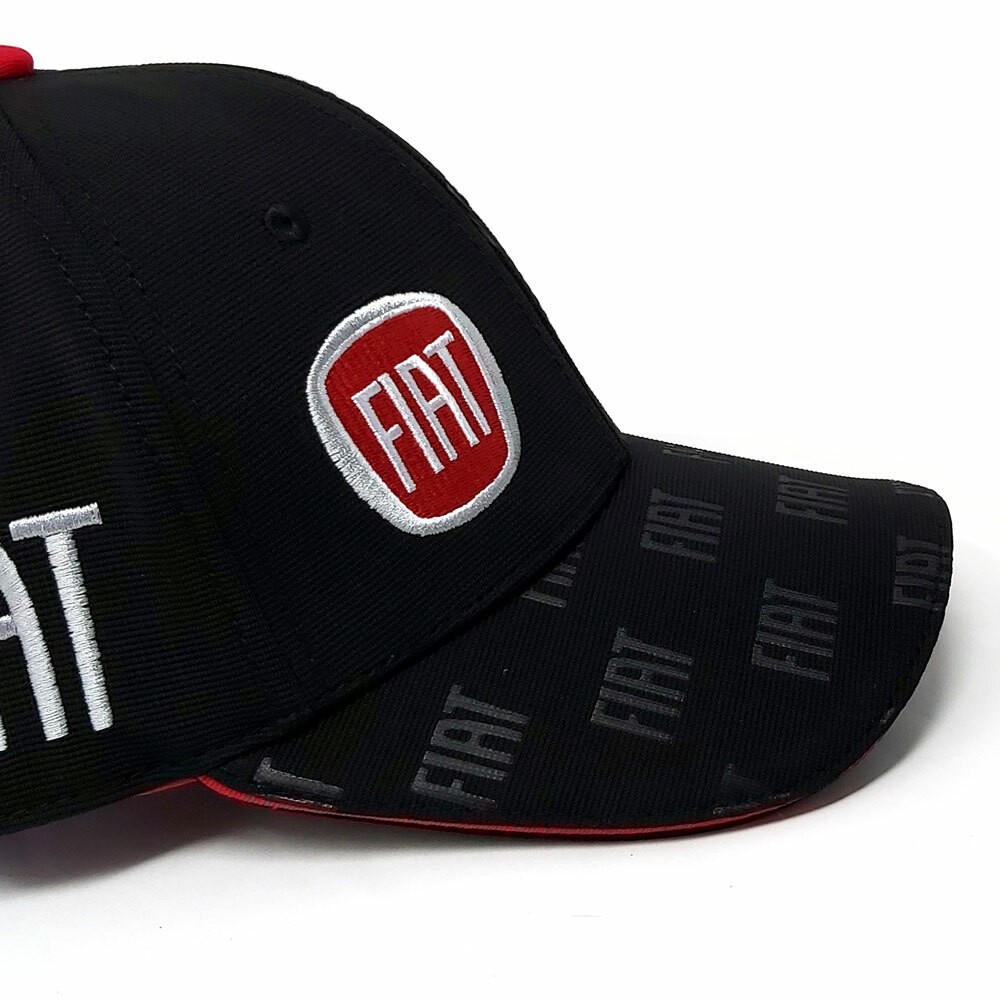 Fiat Black Curved Brim Hat