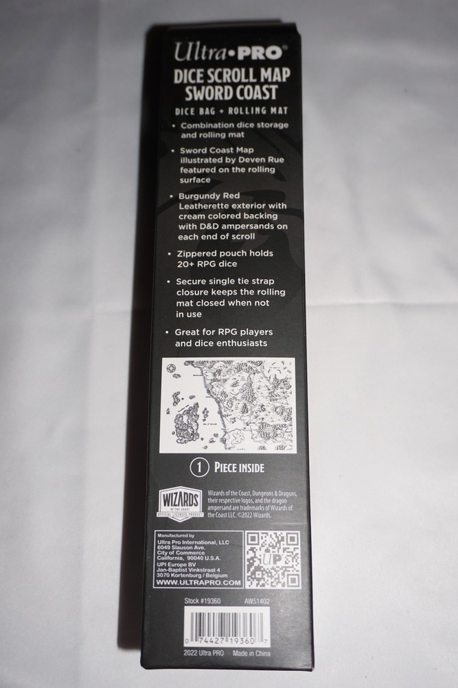 Ultra Pro Dice Scroll Sword Coast D&D NEW