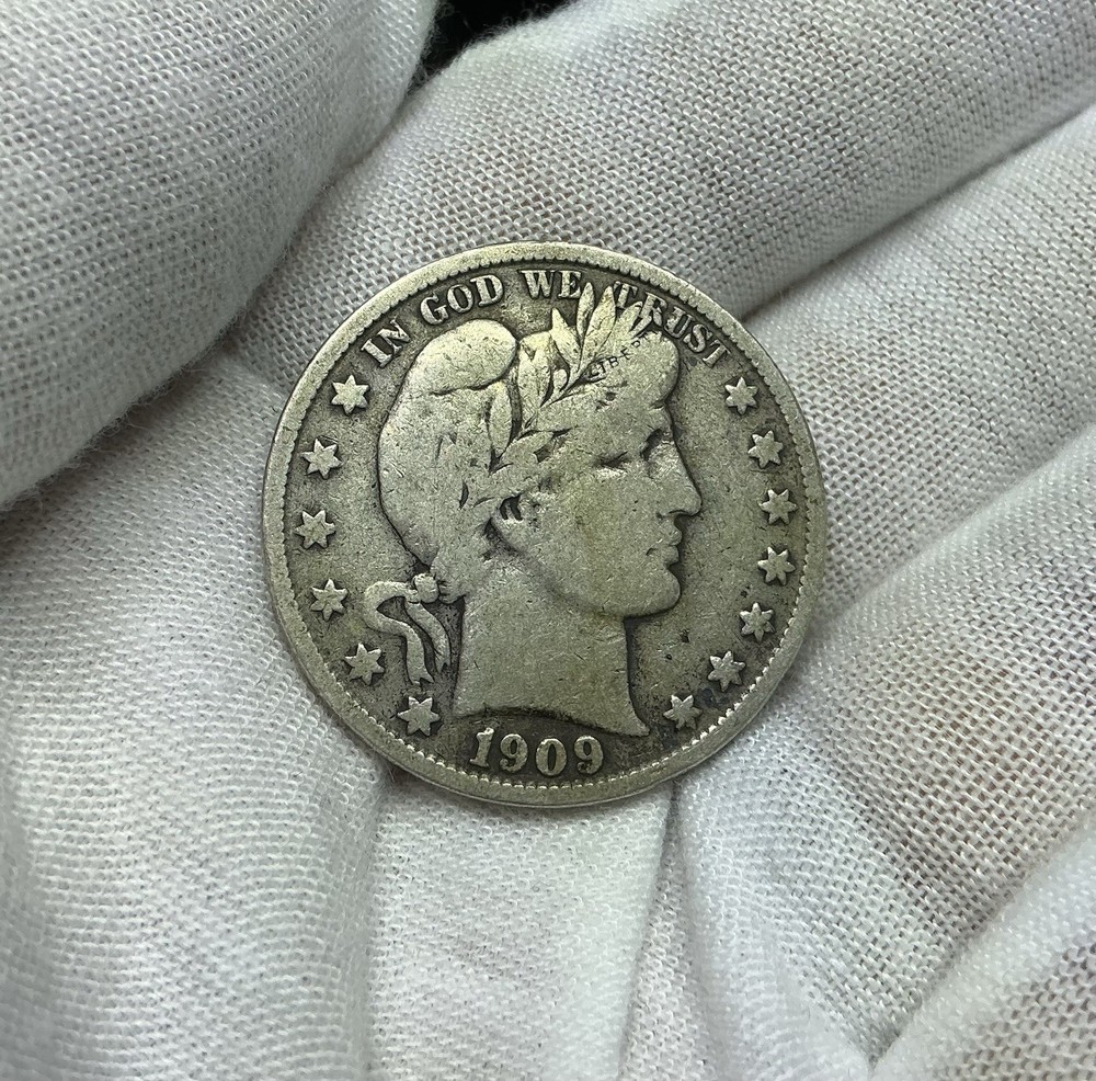 1909-S Barber Half Dollar G417