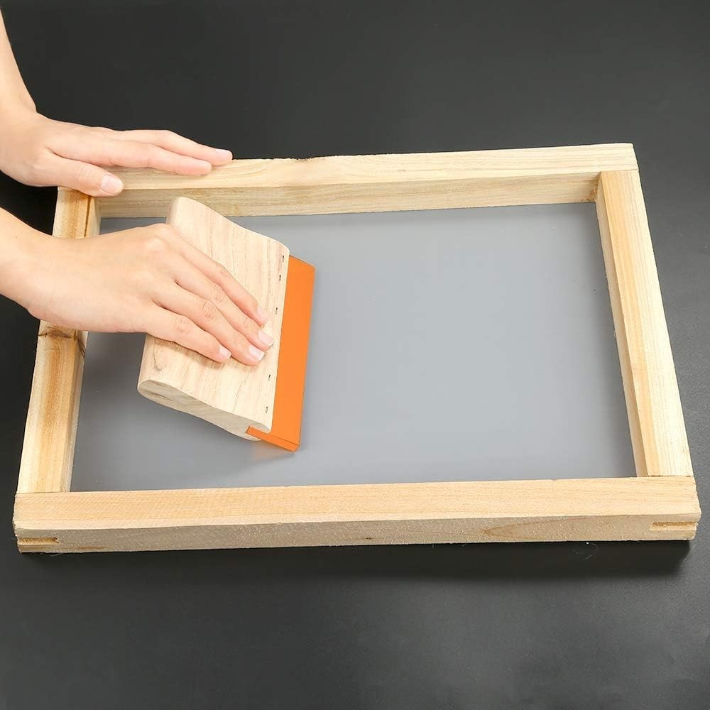 2-Piece Screen Printing Squeegee Set: 75 Durometer - 9.4 & 5.9 Inch Sizes