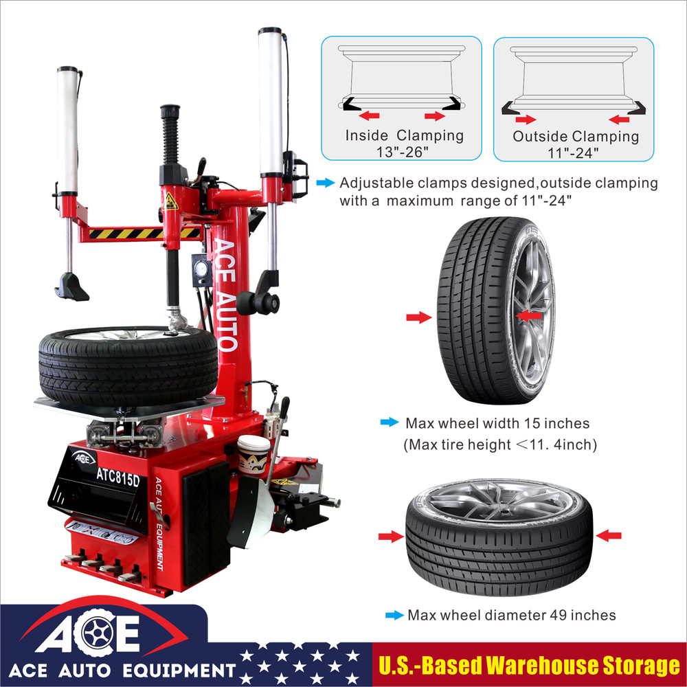 Tire Changer machine ATC-815D / ACB-E21 Combo ACE Max 49" wheel balancer 3D