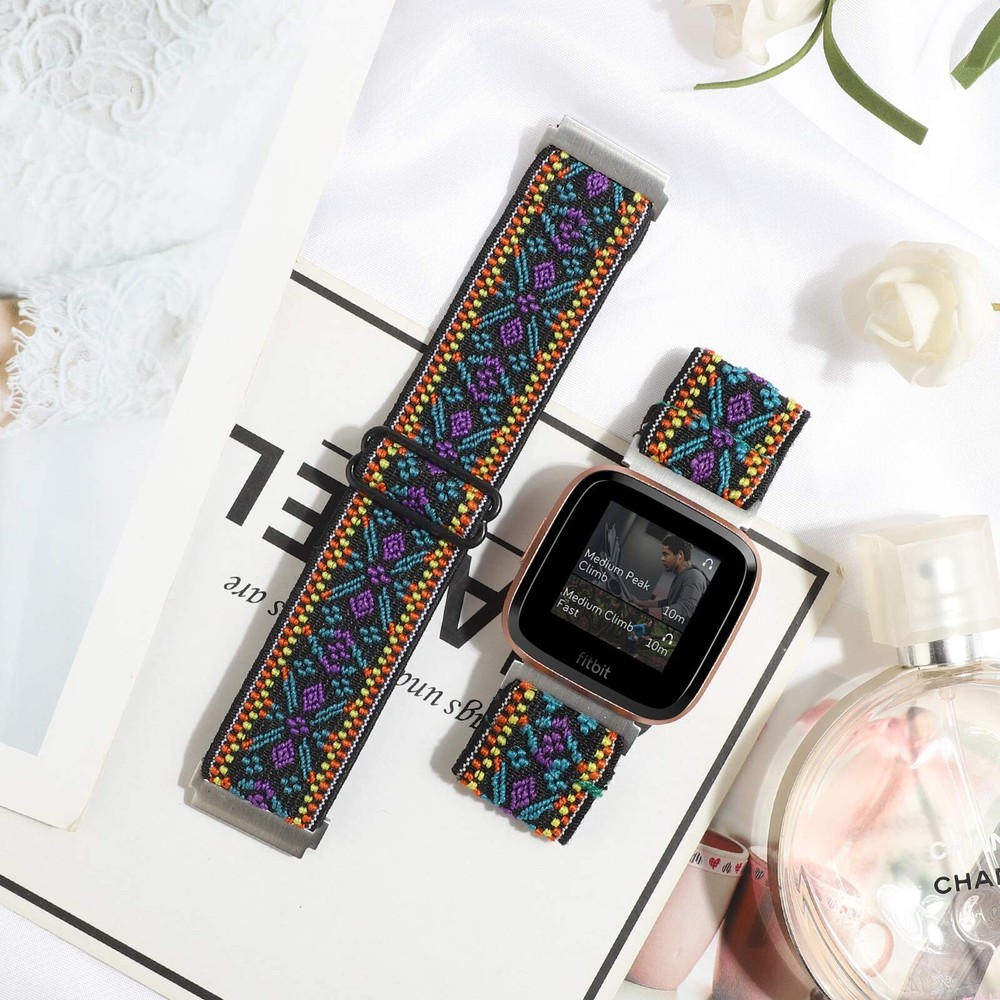 Adjustable Elastic Watch Band Compatible with Fitbit Versa/Versa 2/... Fast Ship