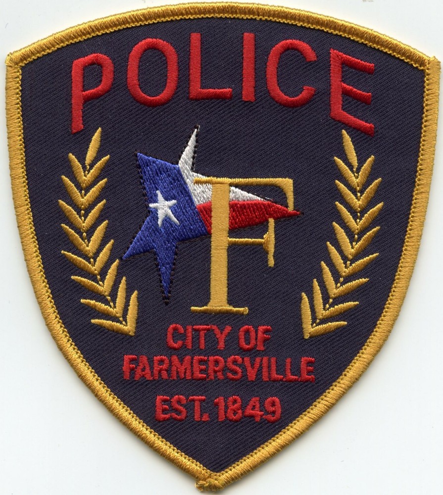 FARMERSVILLE TEXAS TX POLICE PATCH