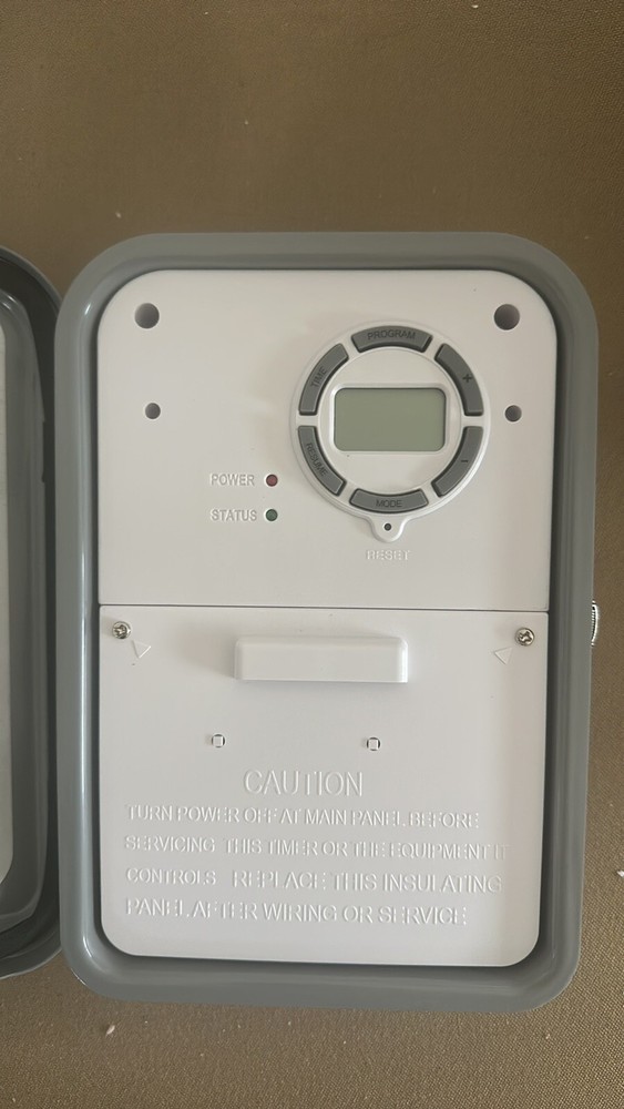 DEWENWILS Pool Pump Timer, Outdoor Digital Timer Box with Transparent Case,