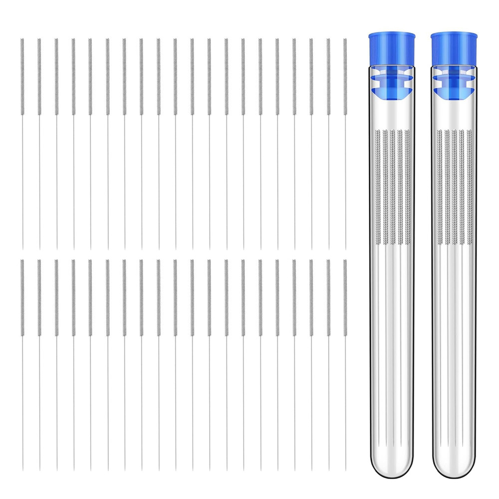 40Pcs 3D Printer Nozzle Cleaning Kit, Nozzle Cleaner 3D Printer - 0.4Mm Stainles