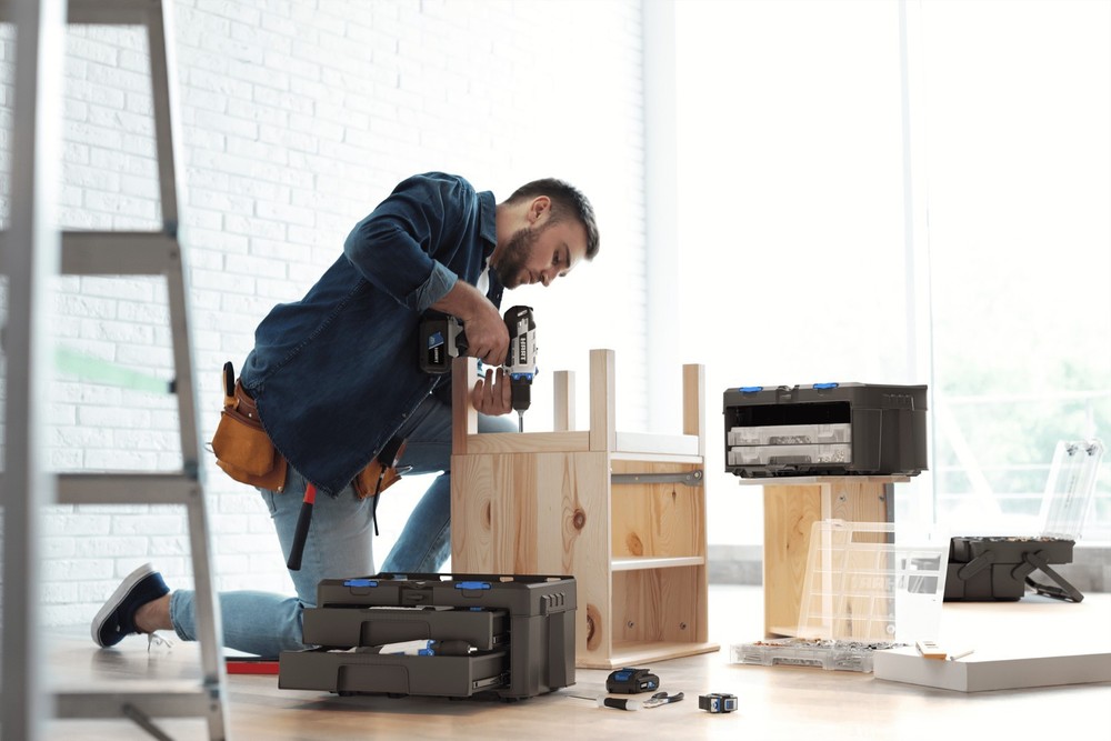 Stack System Two Drawer Tool Box Fits Hart's Modular Storage Organization System