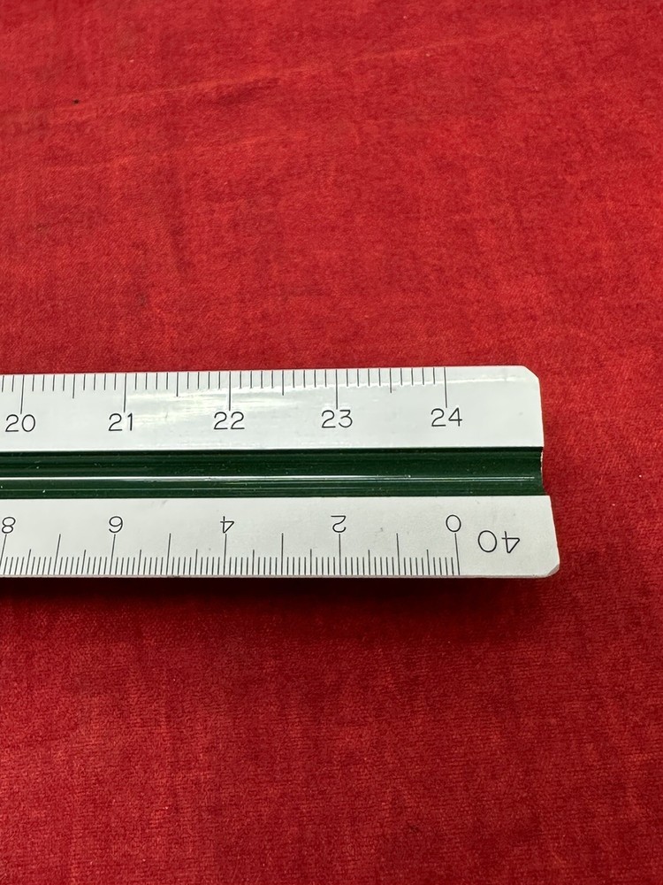 Pacific Arc Architect Ruler 95120 JAPAN Drafting Scale Triangle Trianguler Ruler