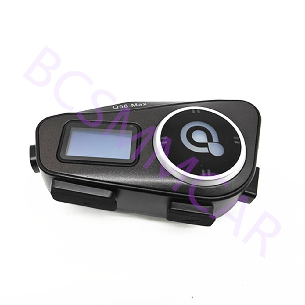 Intercom Helmet Bluetooth Headset LCD Display Screen Riders Music For Motorcycle