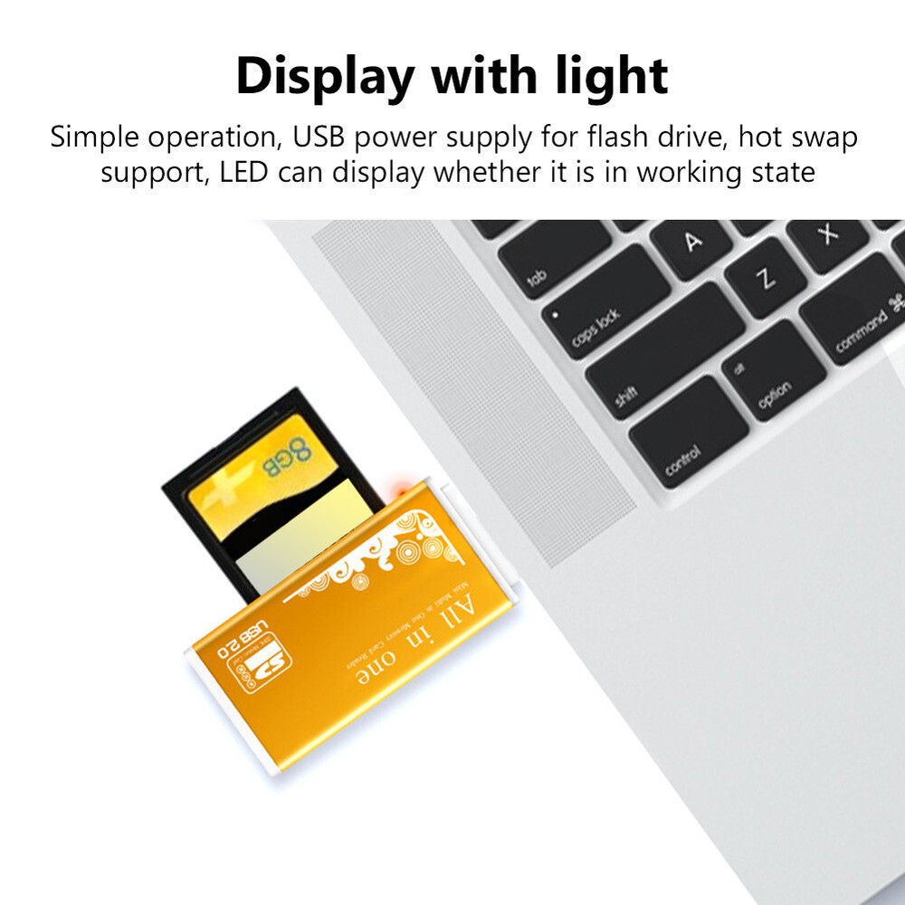 USB SD Memory Card Reader 4 In 1 Adapter SDHC MMC Micro SD T-Flash M2 MS Duo 29