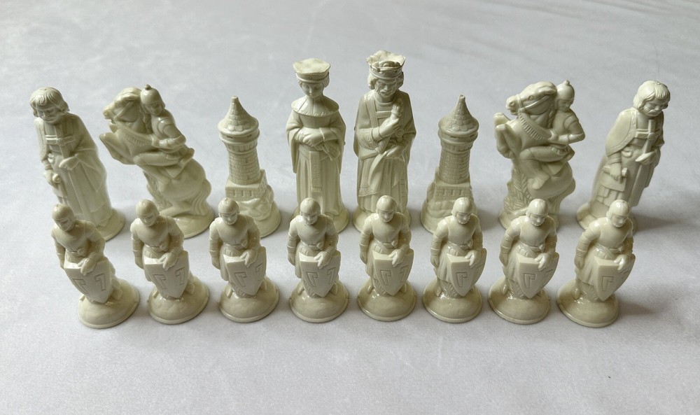 VTG ES LOWE ANRI Renaissance Complete White Side Chess Set Replacement Pieces