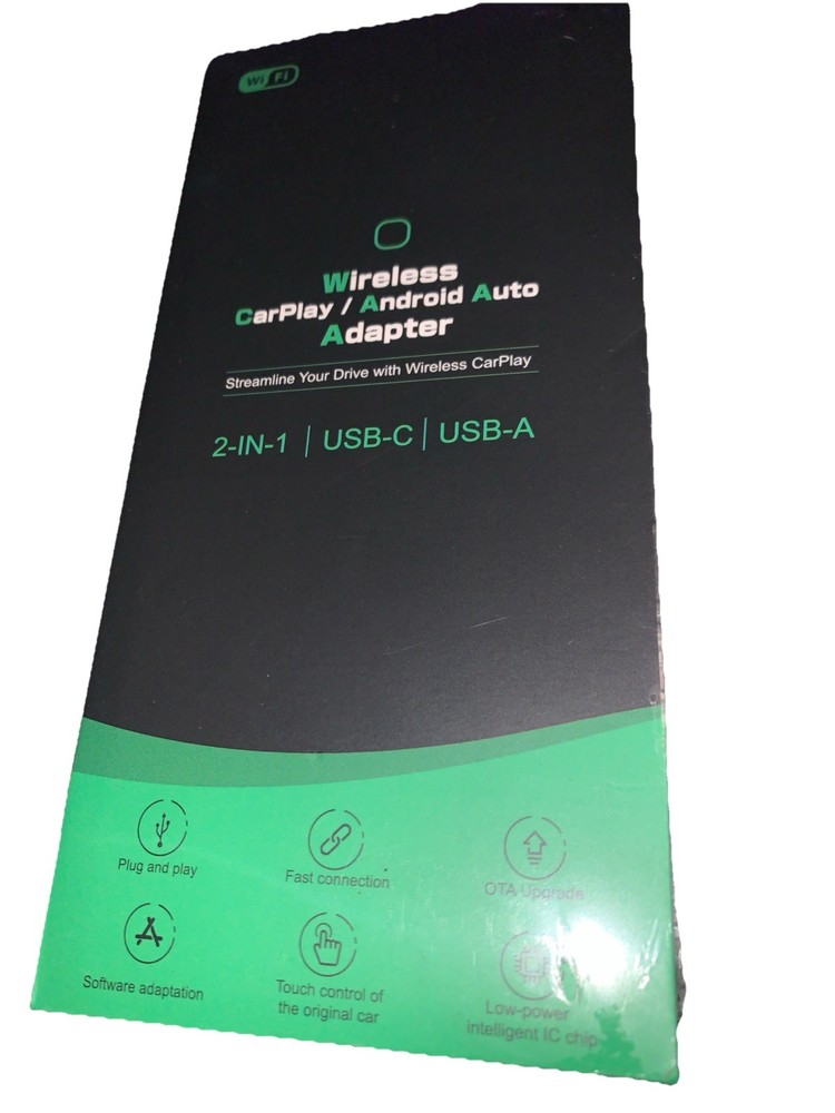 Wireless Carplay Adapter for iPhone,Wired CarPlay to Wireless,Android Auto...