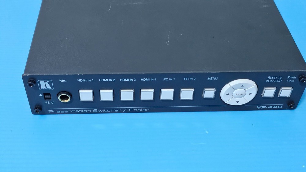 Kramer VP-440 6-Input Presentation Switcher/Scaler Used