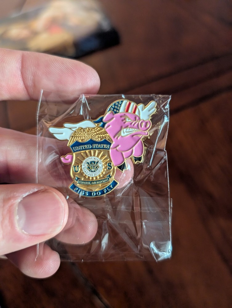 Federal Air Marshal Pigs Fly Pin