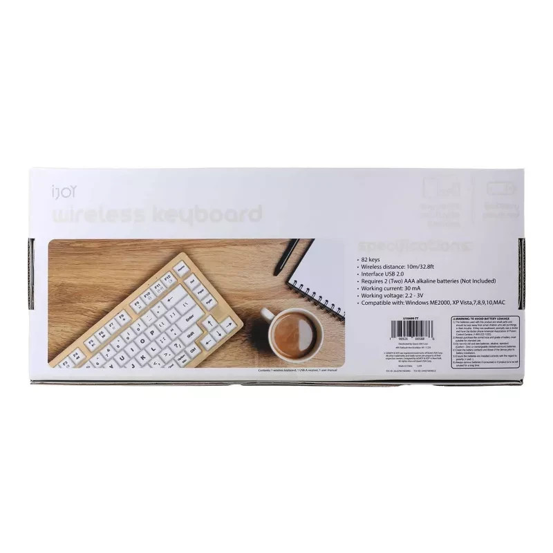 iJoy Wireless Wooden Keyboard