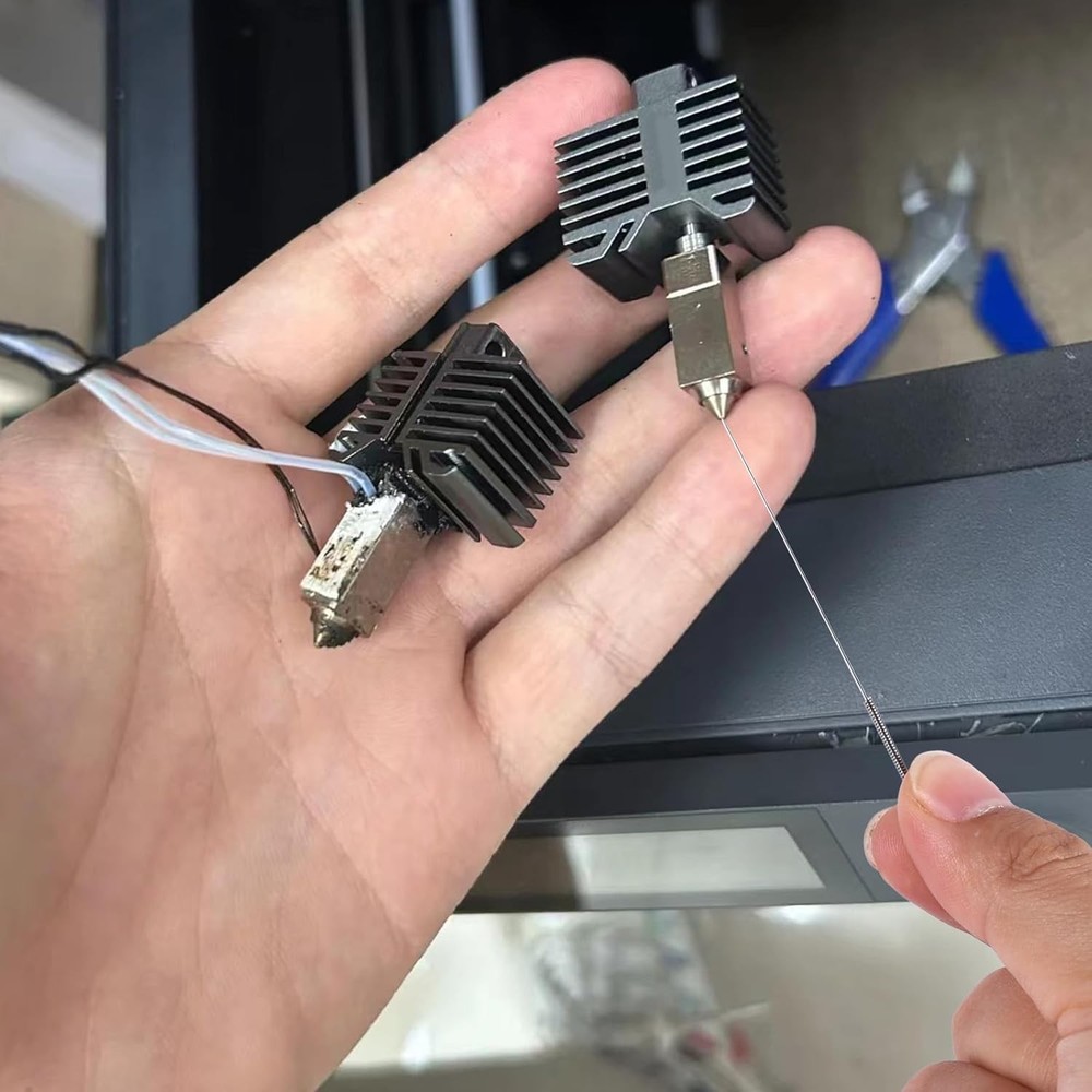 21pcs 3D Printer Nozzle Cleaning Kit, Nozzle Cleaner Tool Include 10pcs Stainles