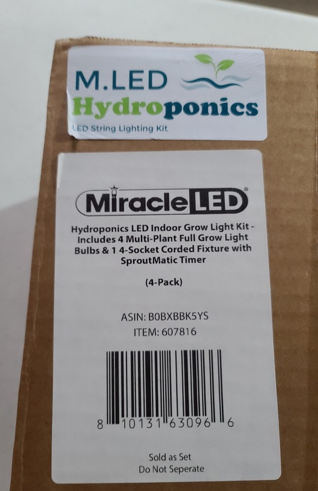 MiracleLED Hydroponics led Grow Light Kit (4 Pack) D30