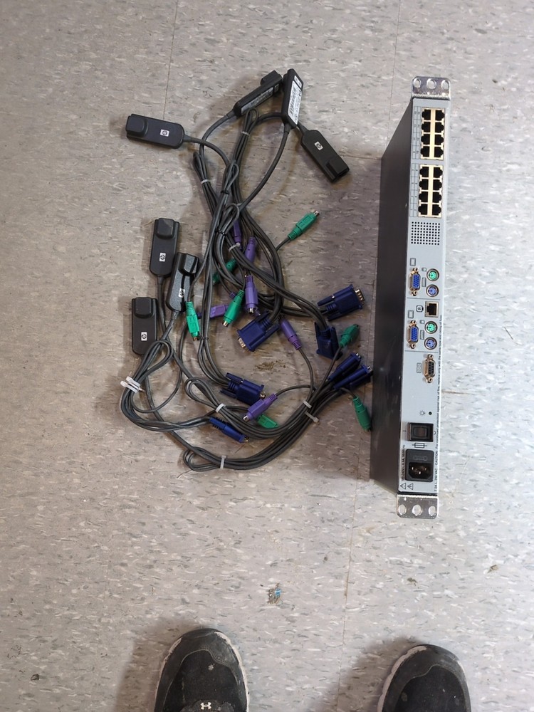 Hp KVM Over Ethernet Cable Plus Eight Remotes