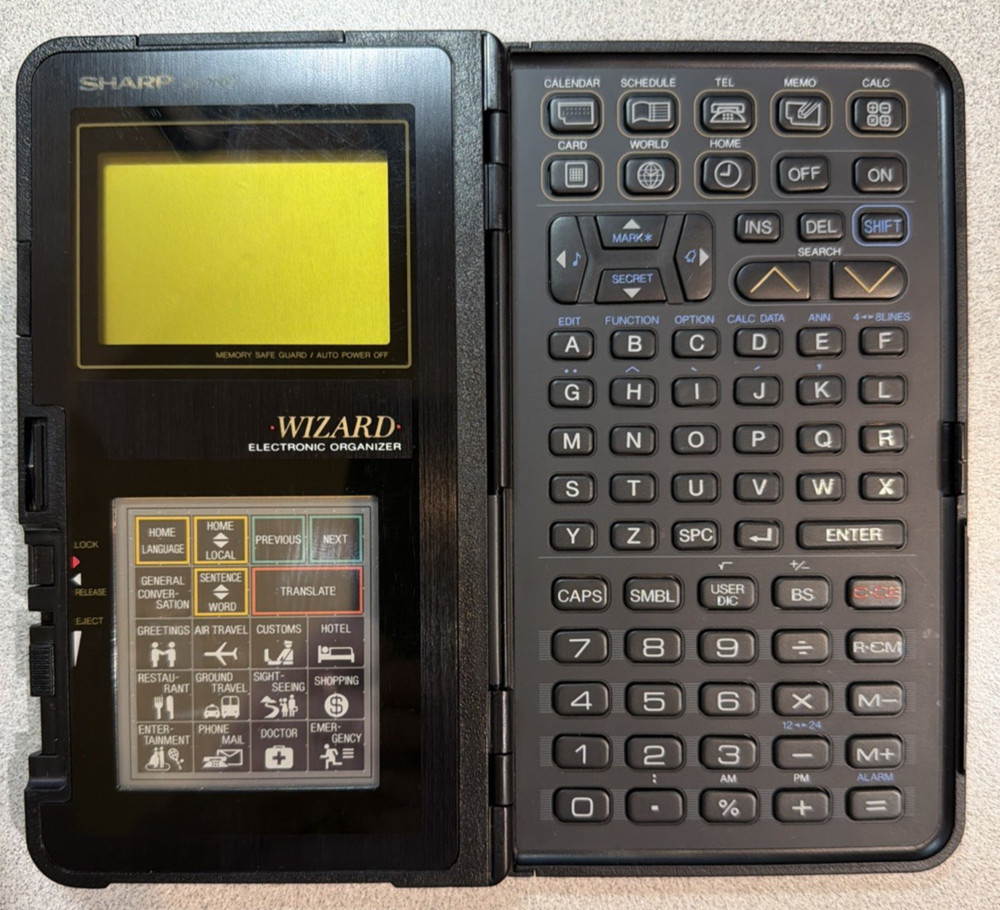 Sharp OZ-7000 WIZARD Electronic Organizer Calculator
