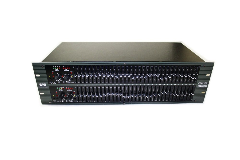 EMB Professional Sound System EB831EQ Graphic Equalizer/Limiter with Type 3 N...