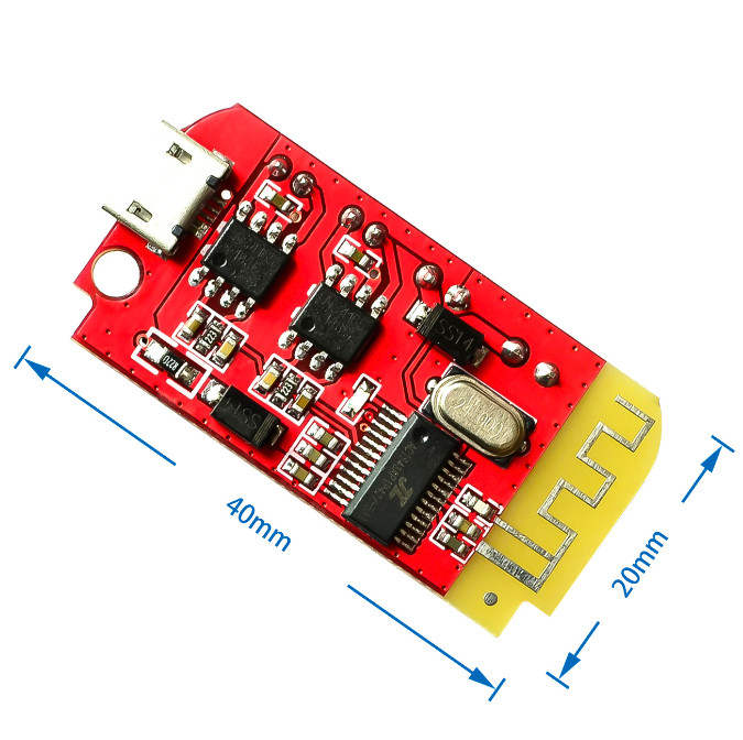 CT14 Micro 4.2 Stereo Bluetooth Power Amplifier Board Module 5W+5W with Charging