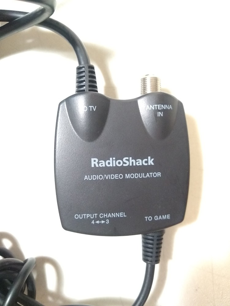RadioShack RF Switch Audio Video Modulator Adapter Cable Cord Sony PS1 PS2 PS3
