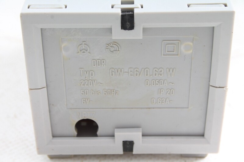 Old GDR Rectifier Device Type GW-E6/ 0.63W IP20