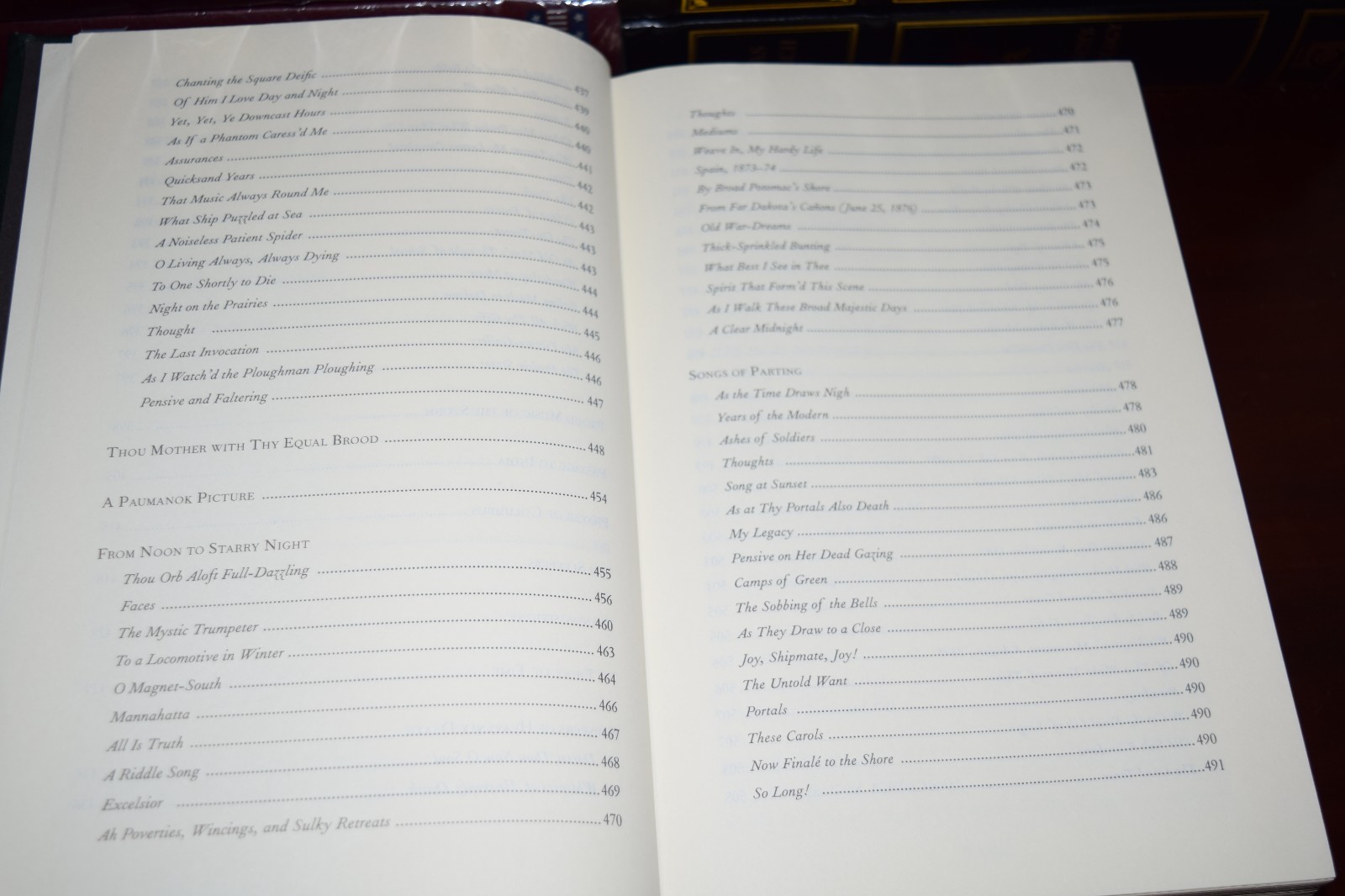 Leaves of Grass by Walt Whitman New Leather Bound Collectible Hardcover Gift