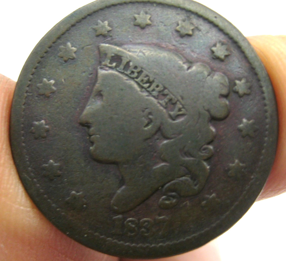 Nice ~ 1837 U.S. LARGE CENT ~ Small Letters