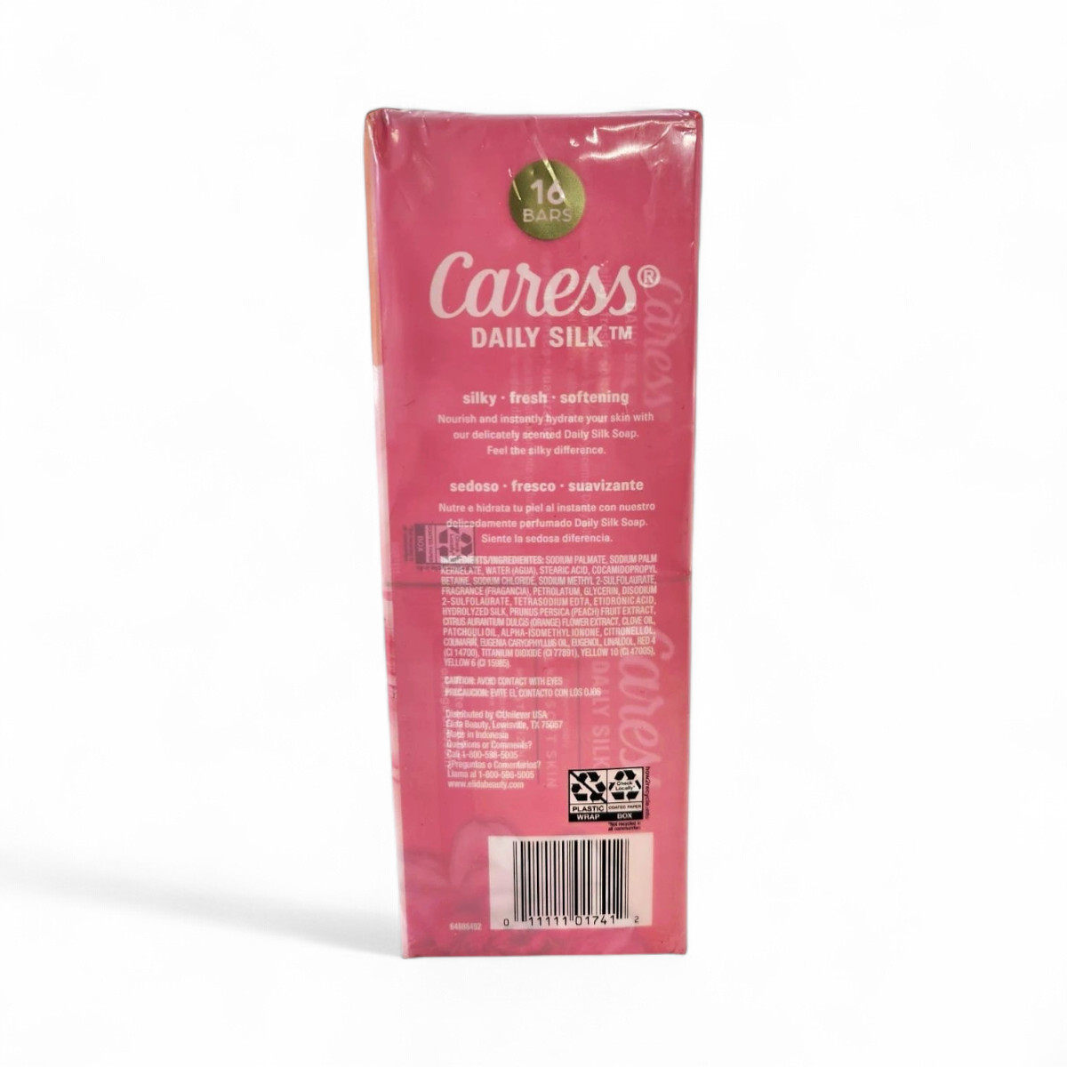 Caress Daily Silk Moisturizing Bar Soap, White Peach & Orange Blossom - 16 Count