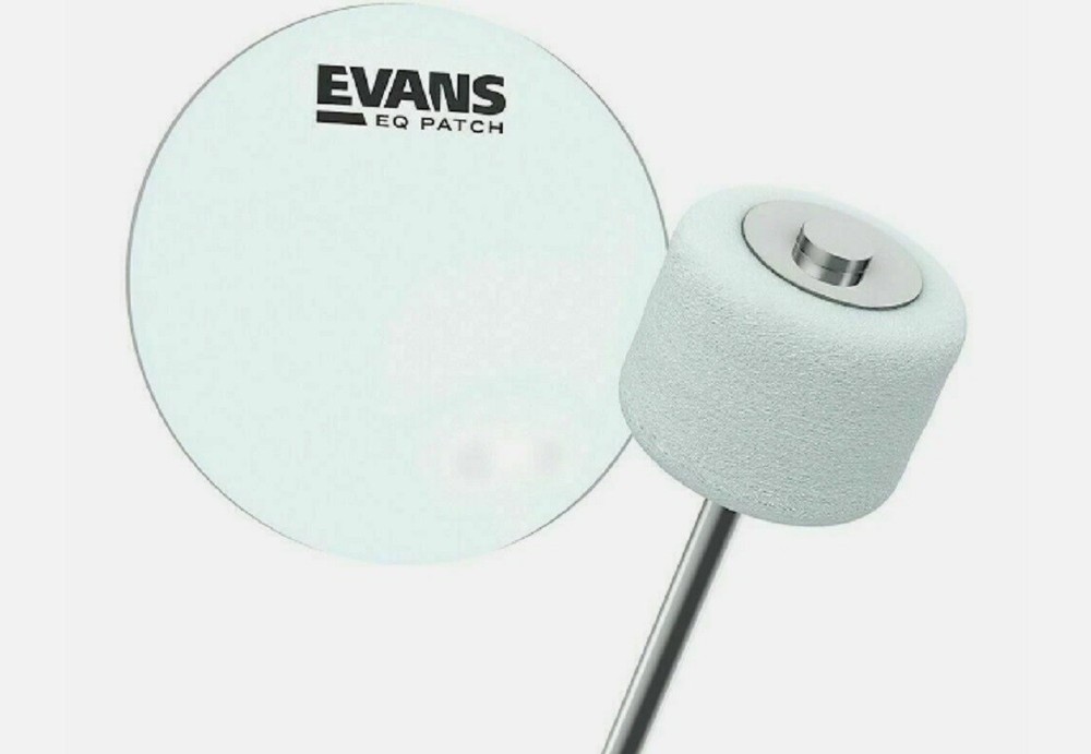 2-Pack Evans EQ Single Pedal Patch, Clear Plastic, EQPC1