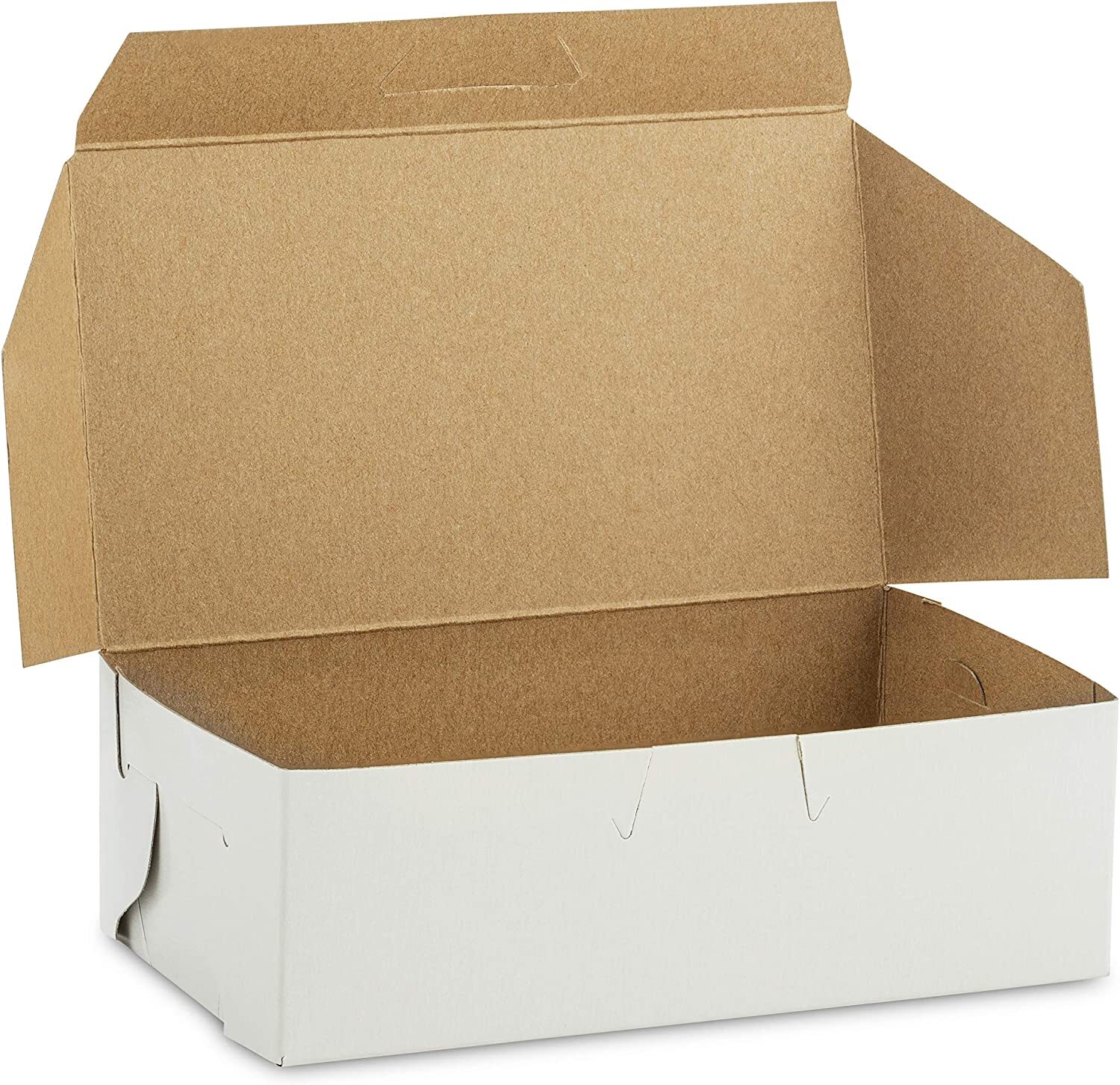 MT Products Donut Boxes - 6.3" x 3.8" x 2.3" White Bakery Boxes Pack of 30