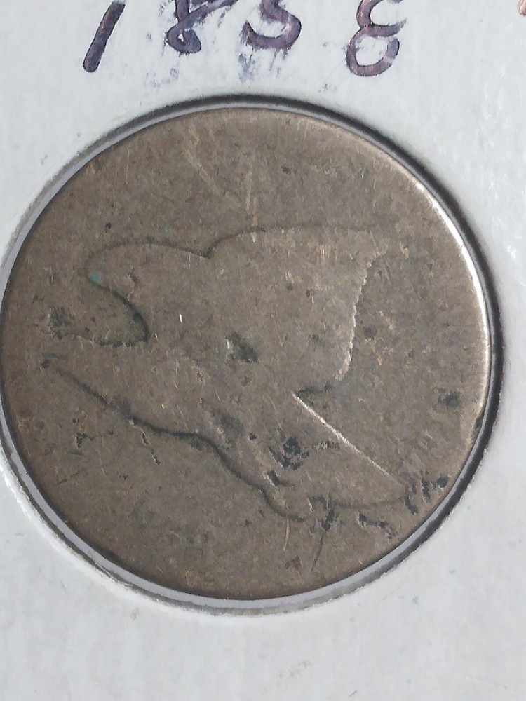 1858 Flying Eagle Cent A/38