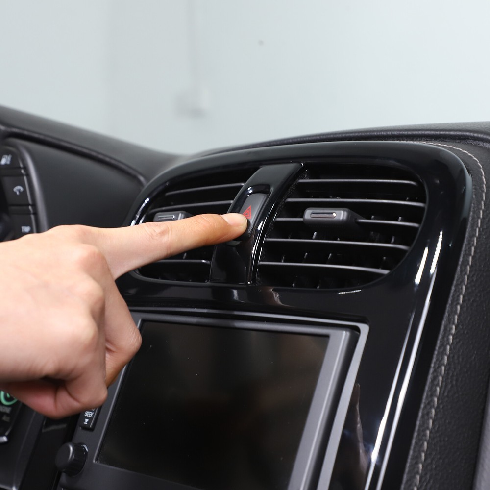 Gloss Black Interior Dash Panel Trim cover Set Fits Corvette C6 2005-2013