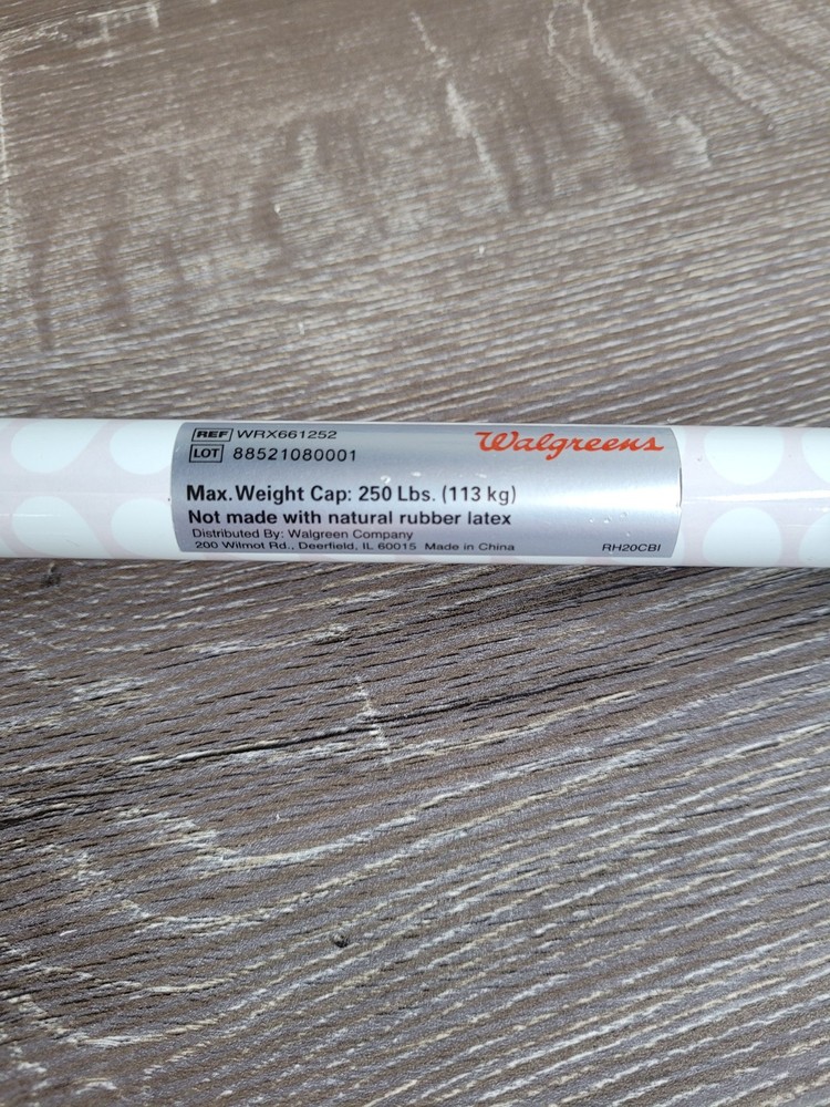 WALGREENS T Handle Cane Adjustable Height Mobility